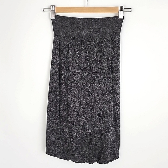 Lululemon Boulevard Bliss Skirt Heathered Black Grey Stretch High Waist Size 2 - Picture 3 of 13